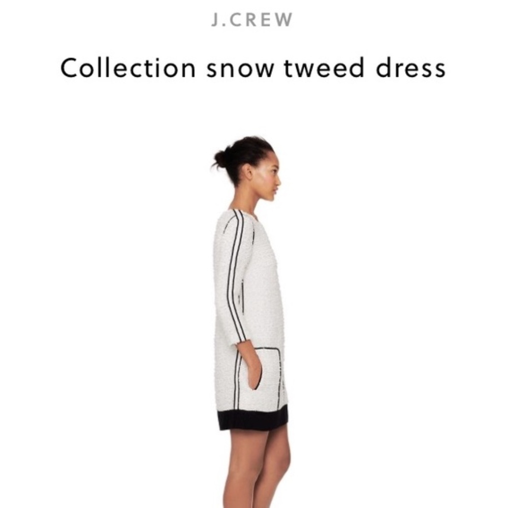 J.Crew Collection Snow Tweed Dress, Size 6 - Picture 5 of 9